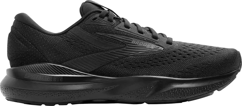 Brooks Adrenaline GTS 24 Black / Ebony 8 E 0195394531749 Shoe Deals Outlet