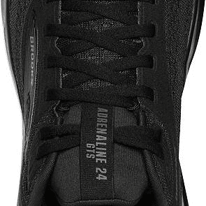 Brooks Adrenaline GTS 24 Black / Ebony 8 E 0195394531749 Shoe Deals Outlet