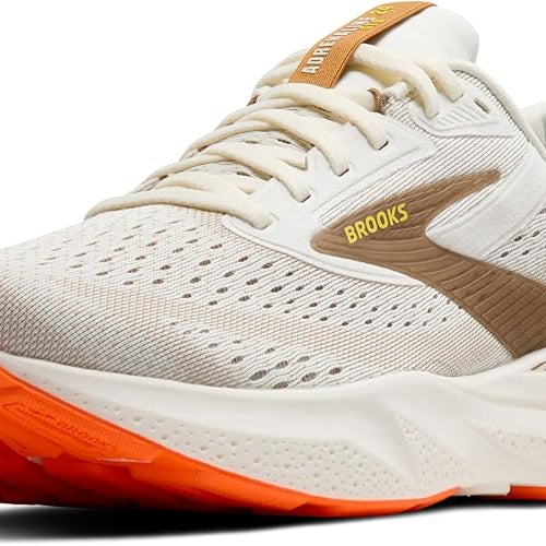 Brooks Adrenaline GTS 24 Coconut / Portabella / Orange 10 D 195394663761 Shoe Deals Outlet