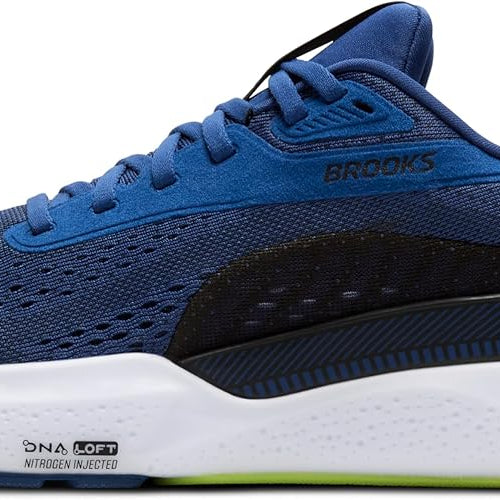 Brooks Adrenaline GTS 24 Navy Peony / Black / Acid Lime 8 D 195394663273 Shoe Deals Outlet