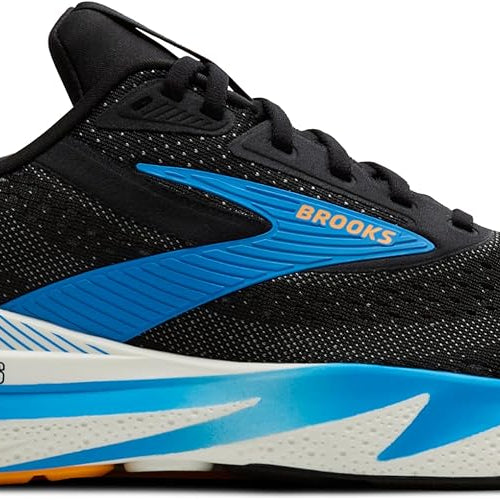 Brooks Adrenaline GTS 24 Navy Peony / Black / Acid Lime 8 D 195394663273 Shoe Deals Outlet