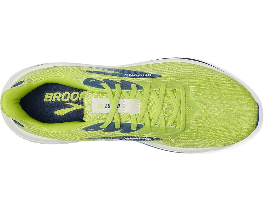Brooks Ghost 17 Acid Lime / Navy / White 7.5 D 195394675023 Shoe Deals Outlet