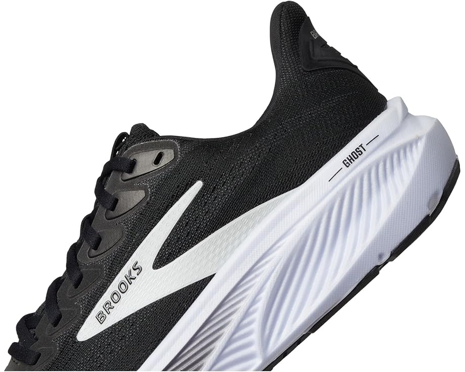 Brooks Ghost 17 Black / Grey / White 5.5 B 195394627329 Shoe Deals Outlet
