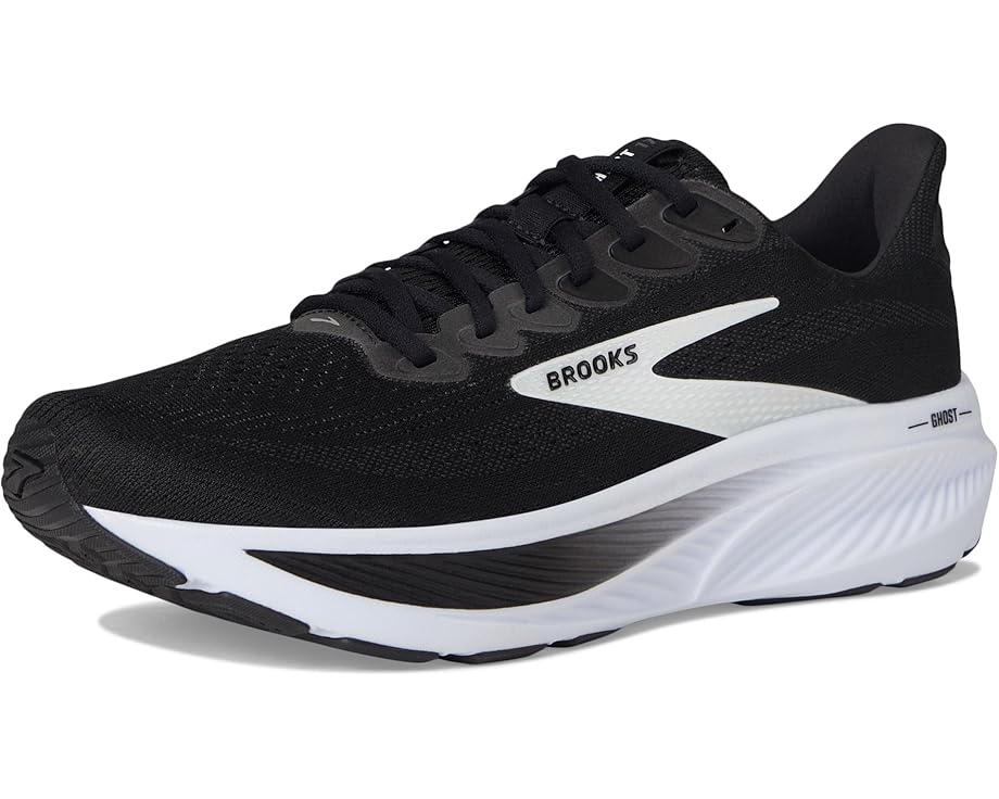 Brooks Ghost 17 Black / Grey / White 5.5 B 195394627329 Shoe Deals Outlet