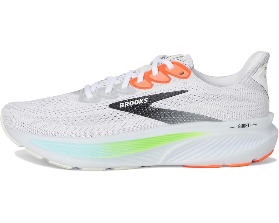 Brooks Ghost 17 Black / Grey / White 7.5 D 195394625011 Shoe Deals Outlet