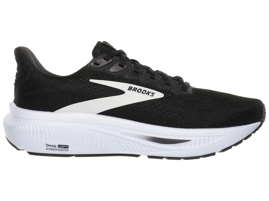 Brooks Ghost 17 Black / Grey / White 8 D 195394625035 Shoe Deals Outlet