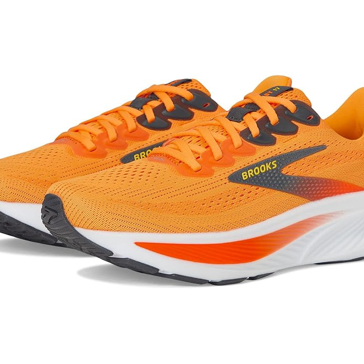 Brooks Ghost 17 Blazing Orange / Yellow / Ebony 10.5 D 195394699050 Shoe Deals Outlet