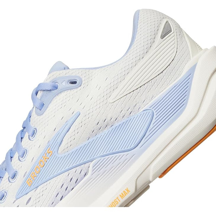 Brooks Ghost Max 3 Coconut / Blue Heron / Orange 10.5 B 195394698299 Shoe Deals Outlet