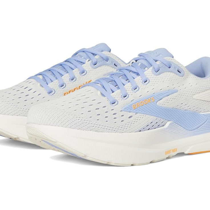 Brooks Ghost Max 3 Coconut / Blue Heron / Orange 10.5 B 195394698299 Shoe Deals Outlet