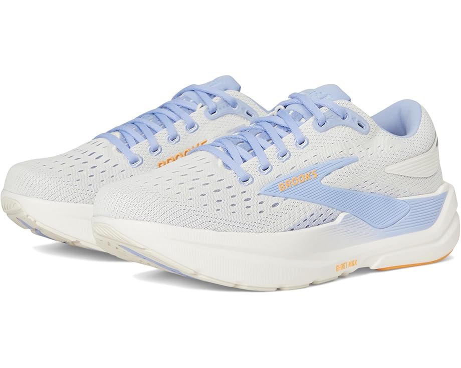 Brooks Ghost Max 3 Coconut / Blue Heron / Orange 10.5 B 195394698299 Shoe Deals Outlet