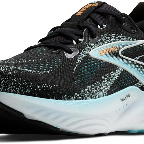 Brooks Glycerin 22 Black / Atomizer / Blazing Orange 8 D 195394676945 Shoe Deals Outlet