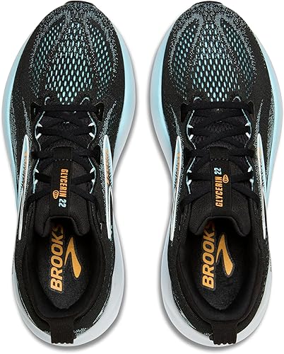 Brooks Glycerin 22 Black / Cobalt / Neo Yellow 10 W (2E) 195394600841 Shoe Deals Outlet