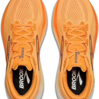 Brooks Glycerin 22 Orange / Nightlife / White 10 D 195394676402 Shoe Deals Outlet