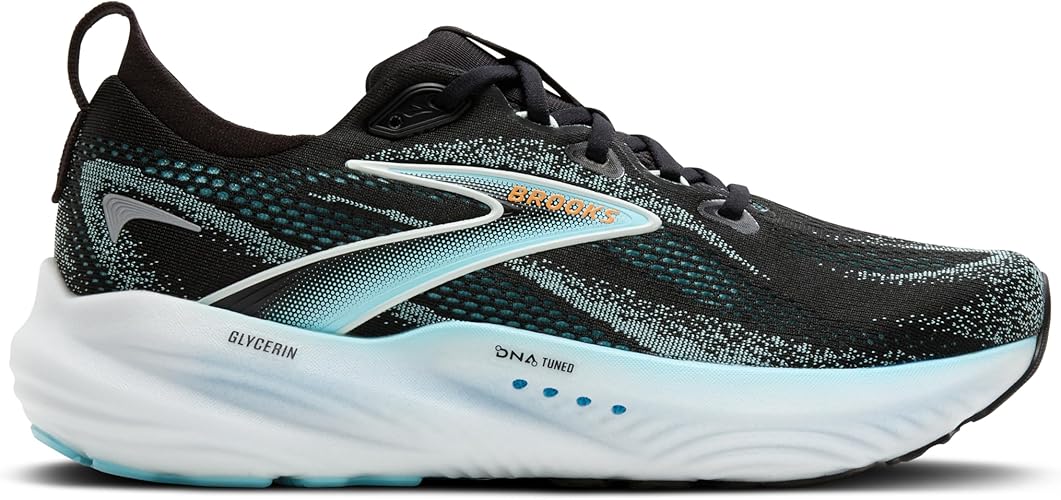 Brooks Glycerin 22 Orange / Nightlife / White 8 D 195394676365 Shoe Deals Outlet