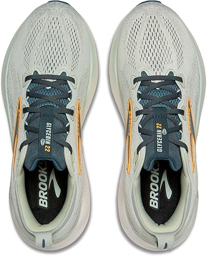 Brooks Glycerin 22 Smoke / Stormy / Orange 11 D 195394675979 Shoe Deals Outlet