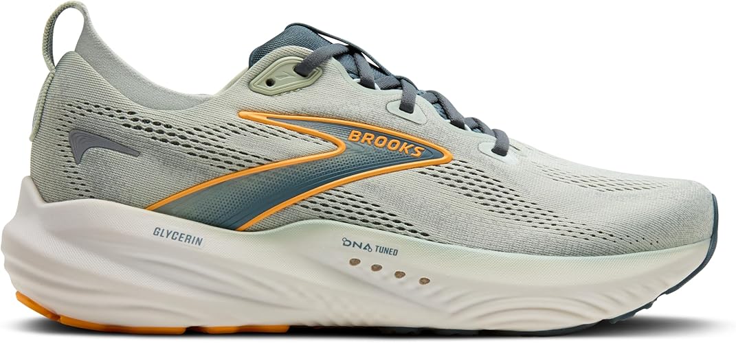Brooks Glycerin 22 Smoke / Stormy / Orange 11 D 195394675979 Shoe Deals Outlet