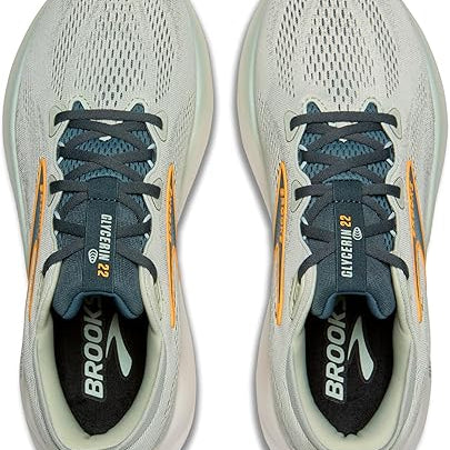 Brooks Glycerin 22 Smoke / Stormy / Orange 8 D 195394675917 Shoe Deals Outlet