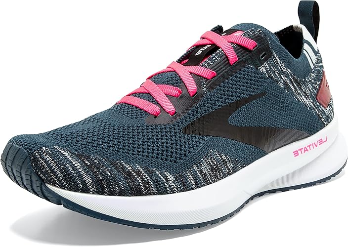 Brooks Levitate 4 Navy / Black / Pink 6 M 190340868269 Shoe Deals Outlet