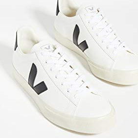 VEJA CAMPO CHROMEFREE LEATHER - Men's Extra White/Black Shoe Deals Outlet
