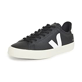 VEJA CAMPO CHROMEFREE LEATHER - Men's Black/White Shoe Deals Outlet