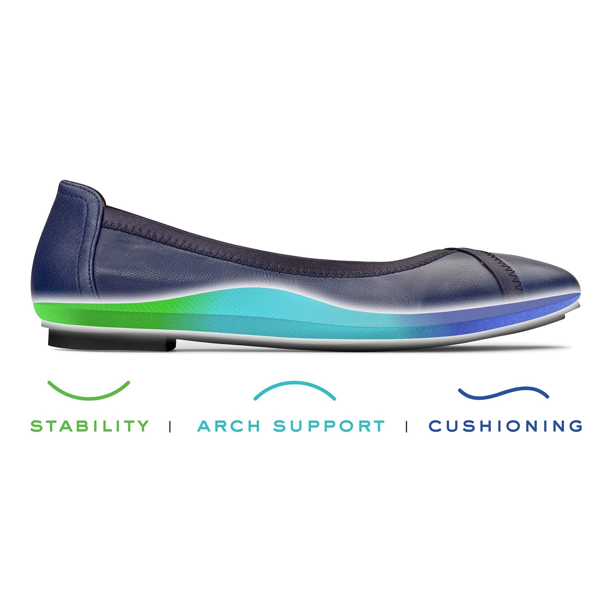 VIONIC Caroll Ballet Flat - Women's Navy Shoe Deals Outlet