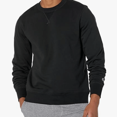 Champion Sweatshirt Heritage Fleece Crew Black L 617914483142 Shoe Deals Outlet