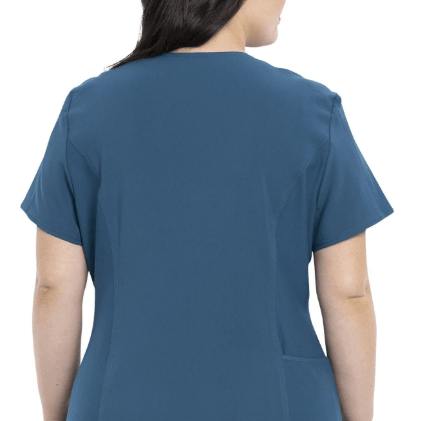 Cherokee Scrubs iFlex V - Neck Top Caribbean Blue Medium 194661140462 Shoe Deals Outlet