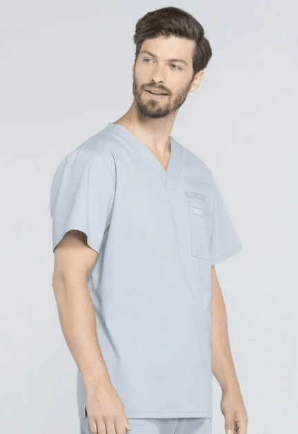 Cherokee Scrubs Workwear Professionals Tuckable V - Neck Top Grey XL 737314865888 Shoe Deals Outlet