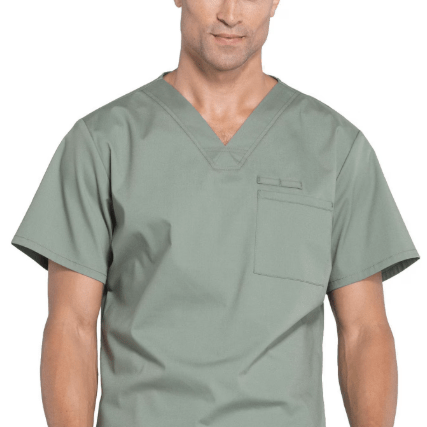 Cherokee Scrubs Workwear Professionals Tuckable V - Neck Top Olive 2XL 737314936748 Shoe Deals Outlet