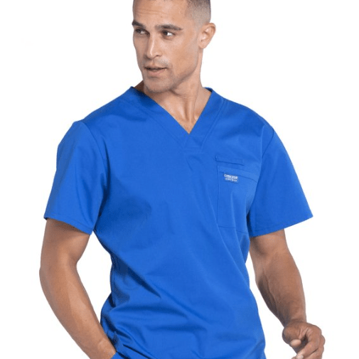 Cherokee Scrubs Workwear Professionals Tuckable V - Neck Top Royal XL 737314870370 Shoe Deals Outlet