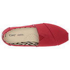 TOMS Classic Alpargata - Women's Red Canvas Shoe Deals Outlet