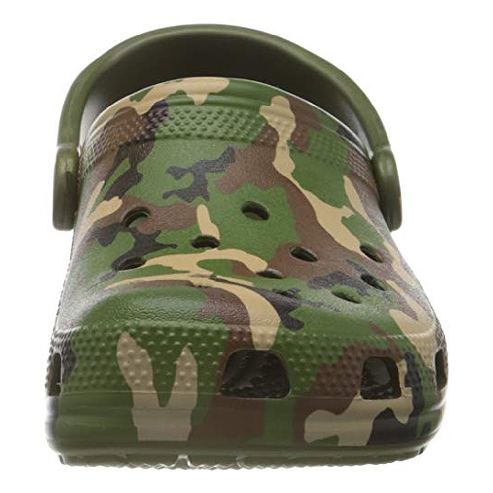 Crocs Classic Camo Clog - Unisex Army Green Camo Shoe Deals Outlet