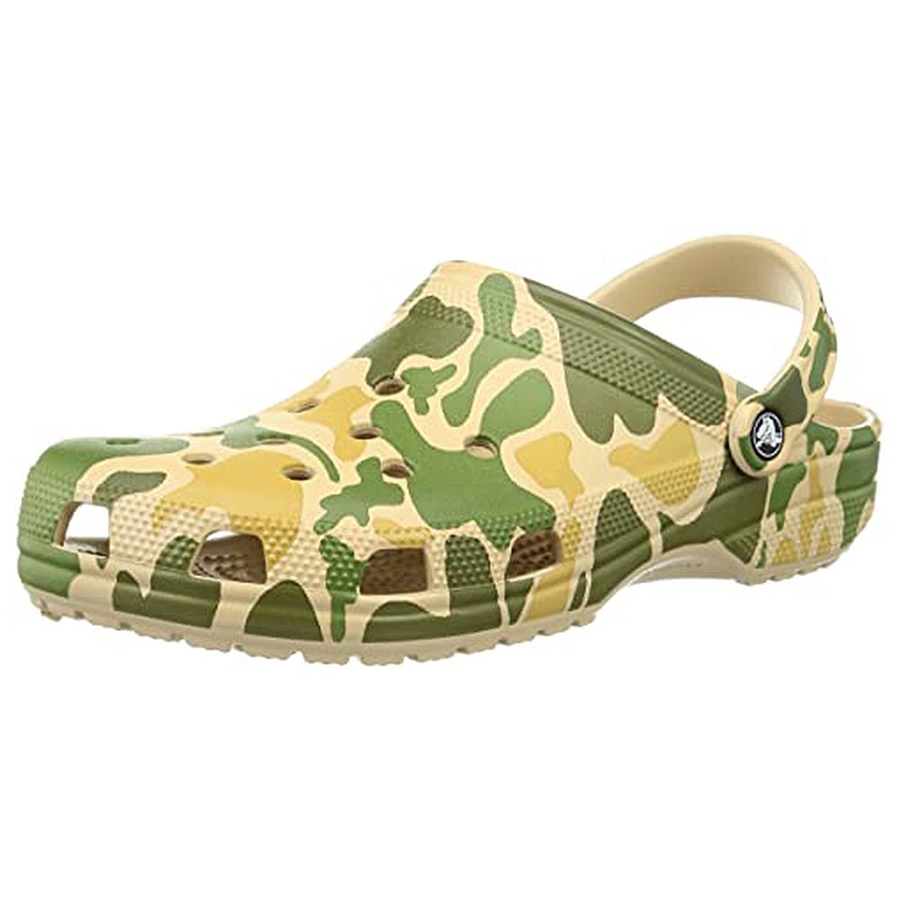 Crocs Classic Camo Clog - Unisex Chai/Tan Shoe Deals Outlet