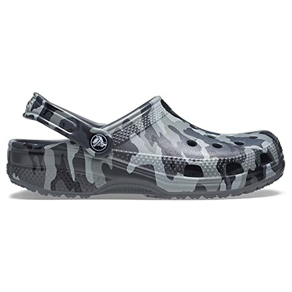 Crocs Classic Camo Clog - Unisex Slate Grey Camo Shoe Deals Outlet