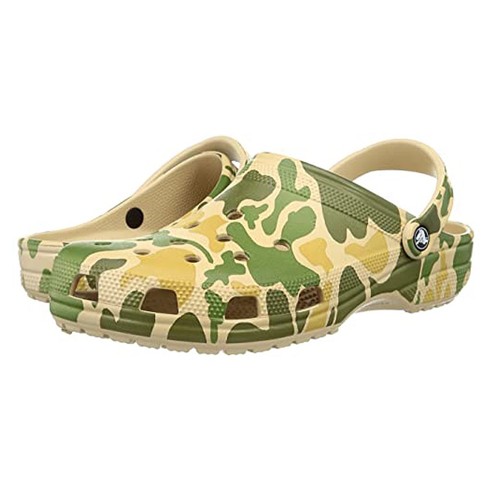 Crocs Classic Camo Clog - Unisex Chai/Tan Shoe Deals Outlet