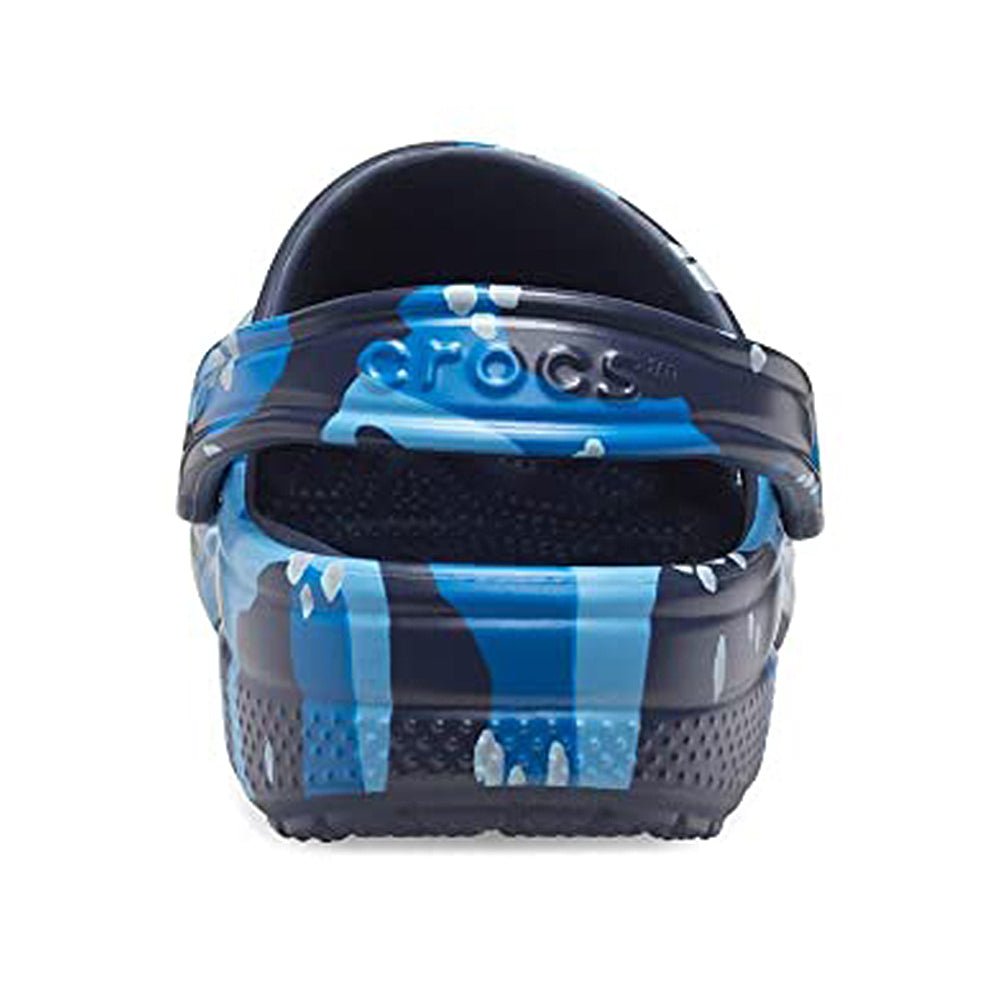 Crocs Classic Camo Clog - Unisex Navy Multi Shoe Deals Outlet