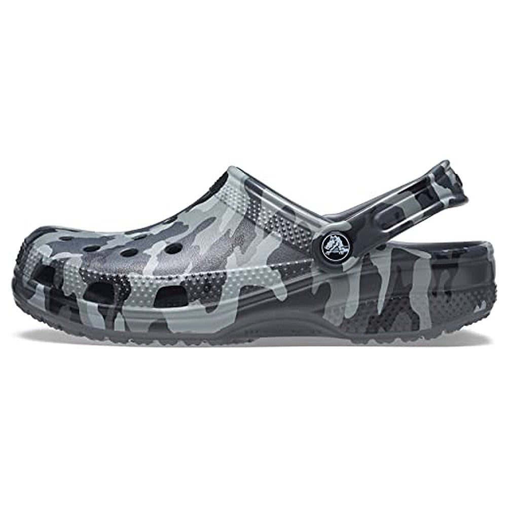 Crocs Classic Camo Clog - Unisex Slate Grey Camo Shoe Deals Outlet