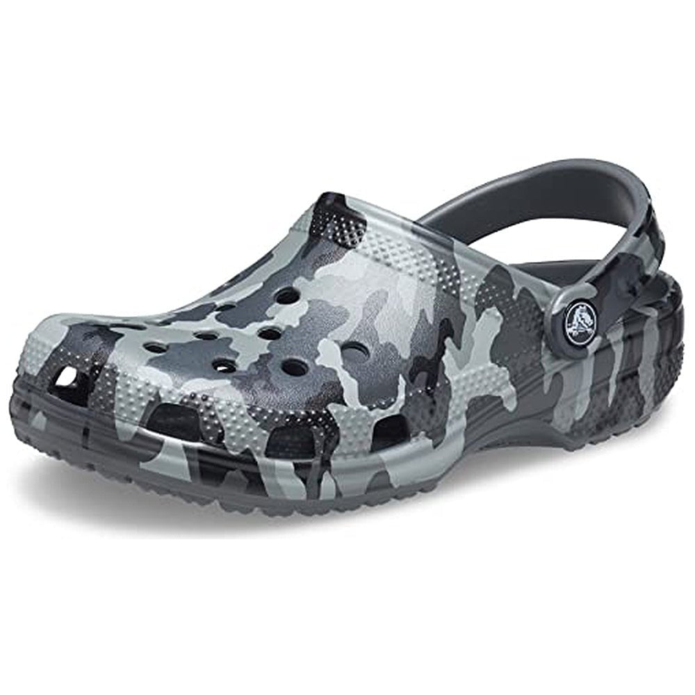 Crocs Classic Camo Clog - Unisex Slate Grey Camo Shoe Deals Outlet