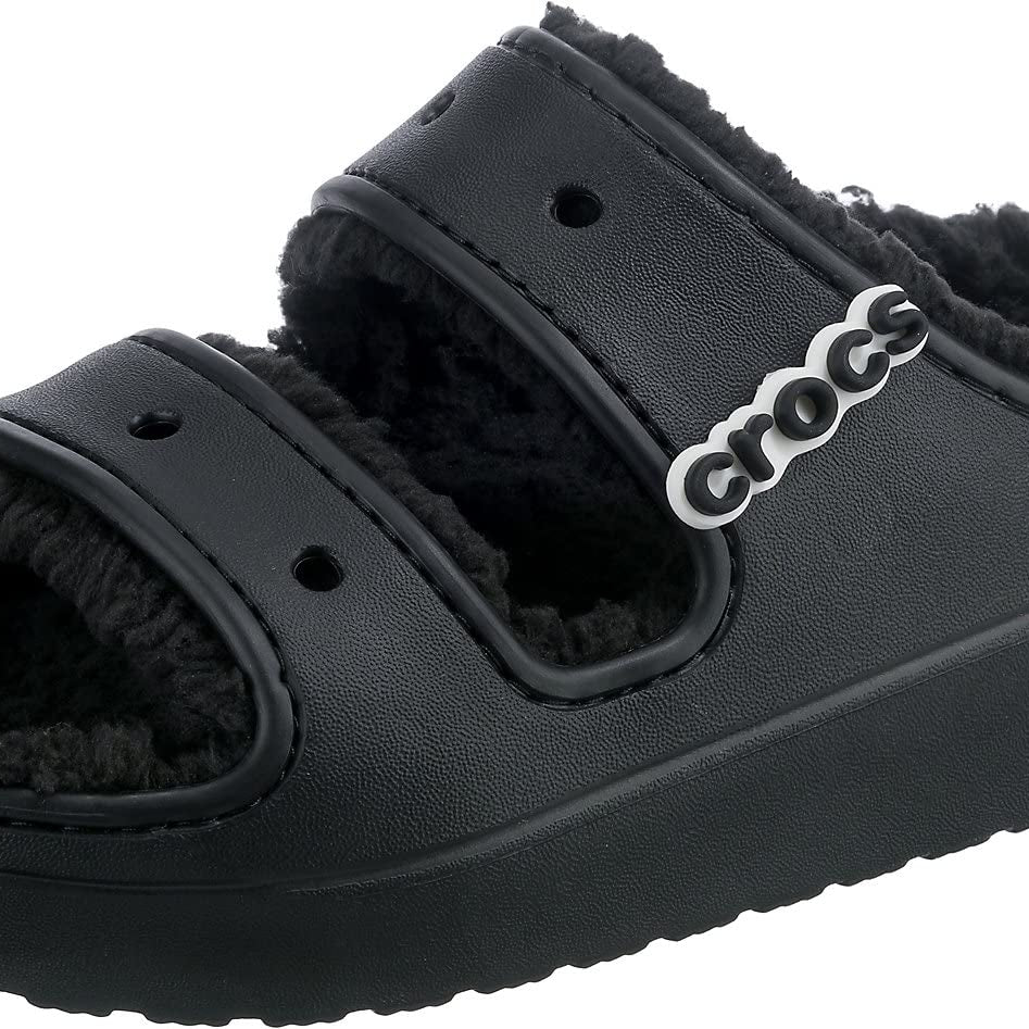 Crocs Classic Cozzzy Sandal - Men's Black Shoe Deals Outlet