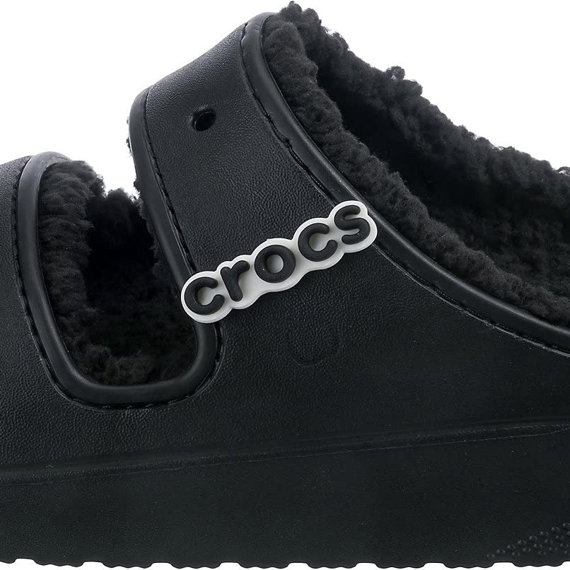 Crocs Classic Cozzzy Sandal - Men's Black Shoe Deals Outlet