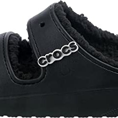 Crocs Classic Cozzzy Sandal - Men's Black Shoe Deals Outlet