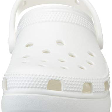Crocs Classic Platform Clogs - Women's White Shoe Deals Outlet