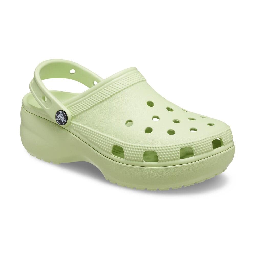 Crocs Classic Platform Clogs - Women's Celery Shoe Deals Outlet