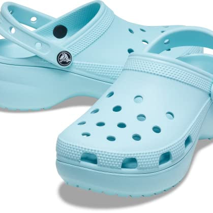 Crocs Classic Platform Clogs - Women's White Shoe Deals Outlet