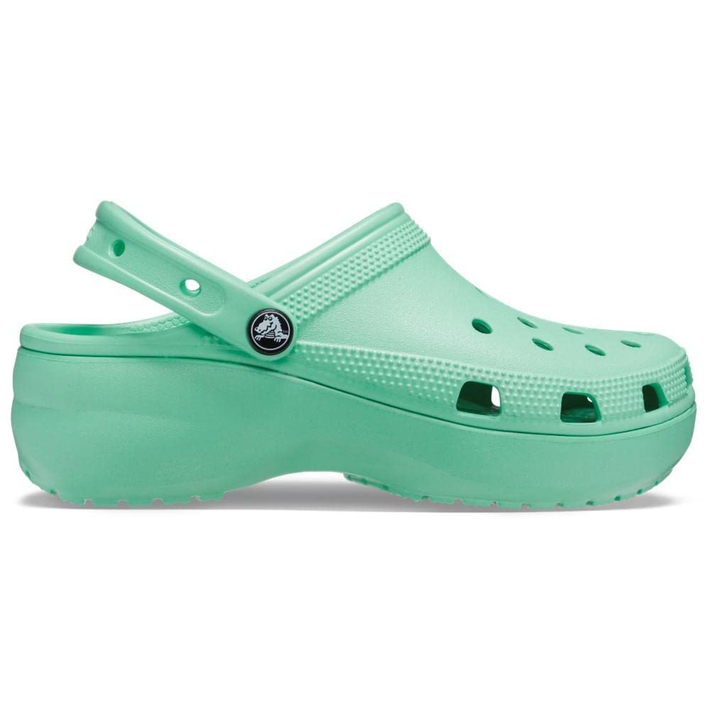 Crocs Classic Platform Clogs - Women's Jade Stone Shoe Deals Outlet