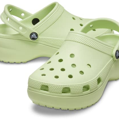 Crocs Classic Platform Clogs - Women's White Shoe Deals Outlet