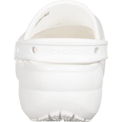 Crocs Classic Platform Clogs - Women's White Shoe Deals Outlet