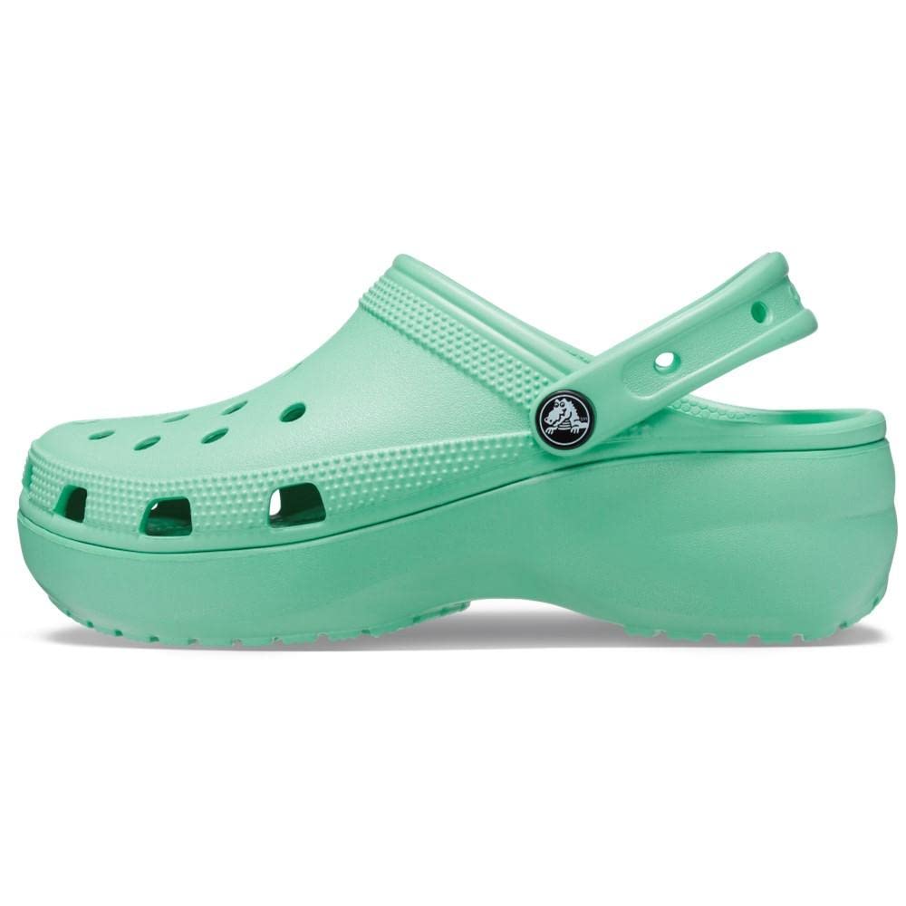 Crocs Classic Platform Clogs - Women's Jade Stone Shoe Deals Outlet