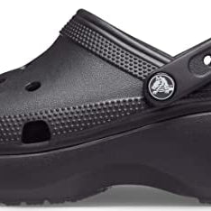 Crocs Classic Platform Clogs - Women's Black Shoe Deals Outlet