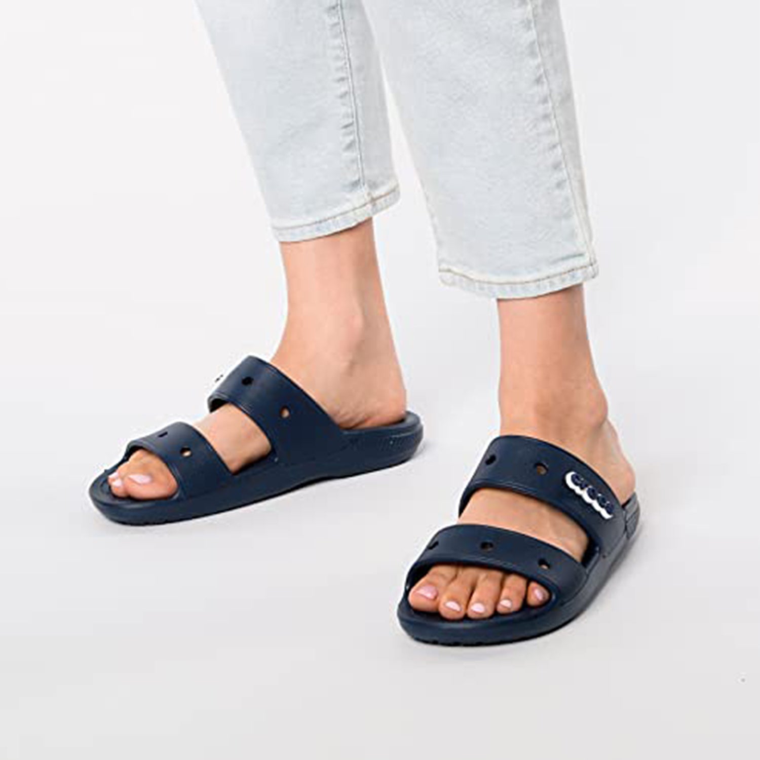 Crocs Classic Sandal - Unisex Navy Shoe Deals Outlet